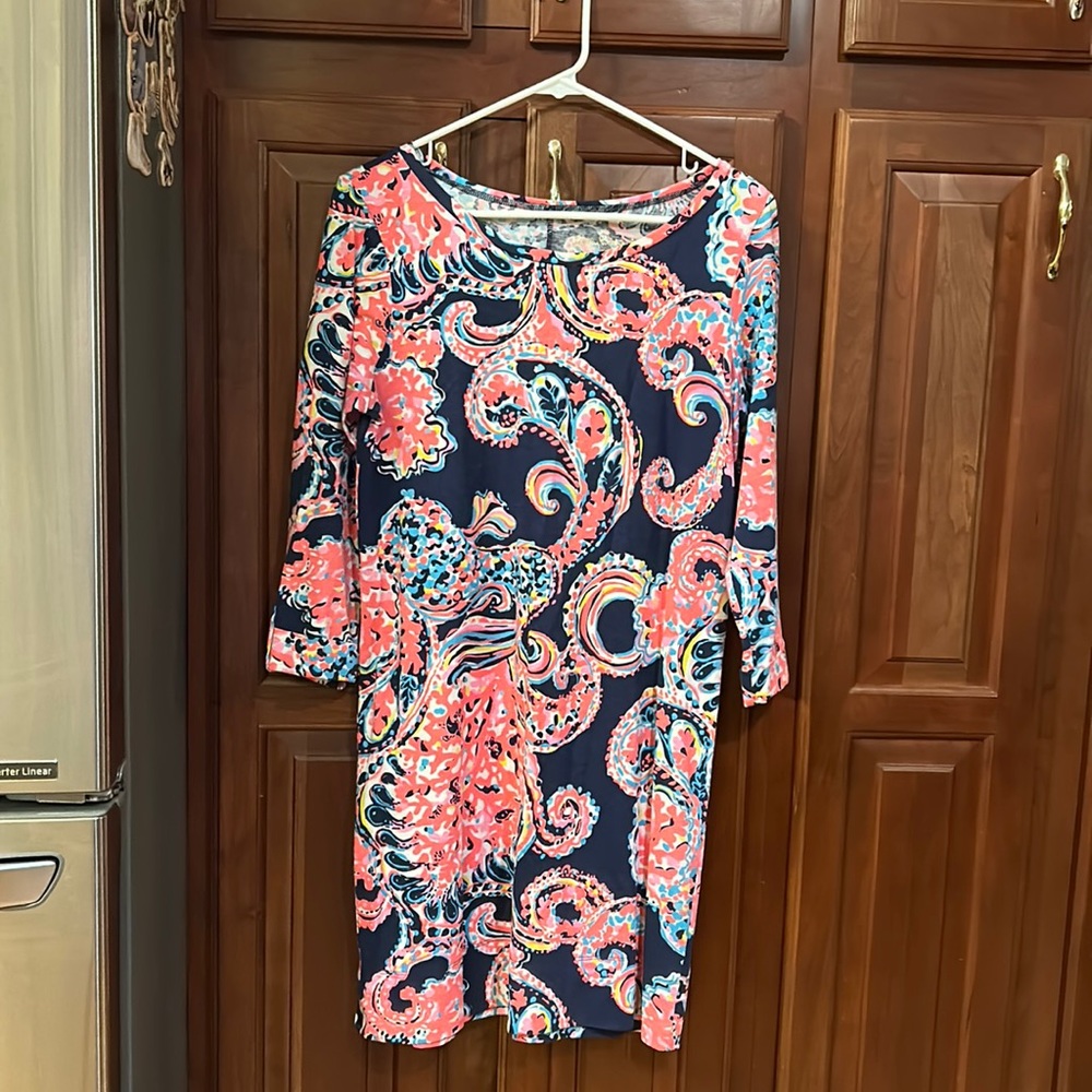 Lily Pulitzer Pima cotton dress, 3/4 sleeve